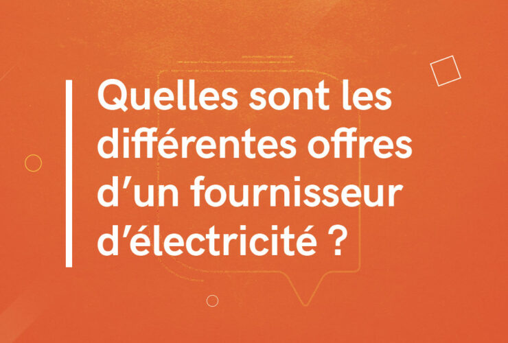 Quelles sont les différentes offres d'un fournisseur d'électricité ?